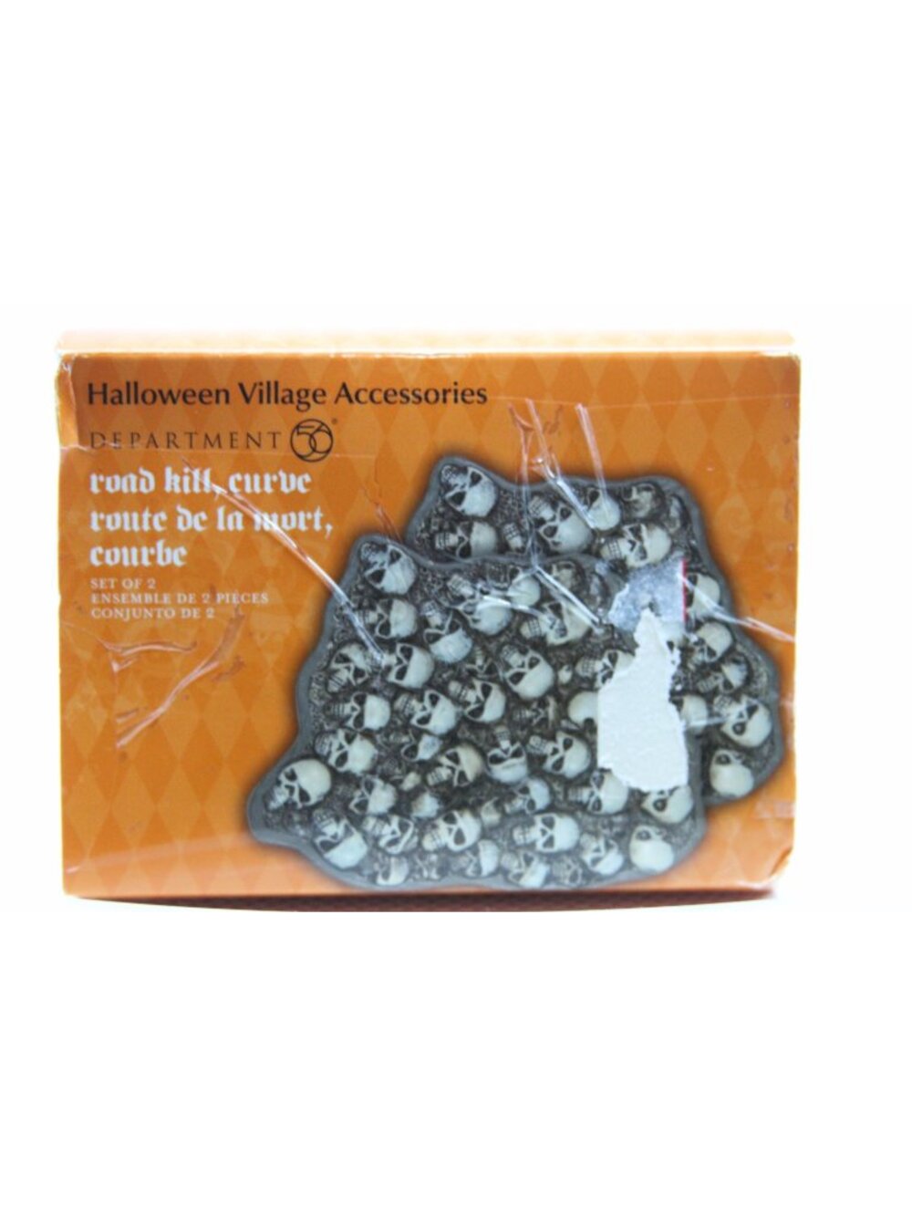 Dept 56 Halloween Village - Road Kill, Curved, Set of 2